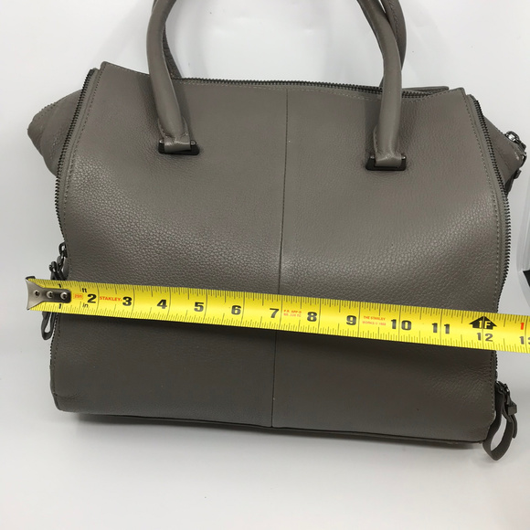 Kenneth Cole Gray leather Handbag MSRP $170 - Picture 5 of 8